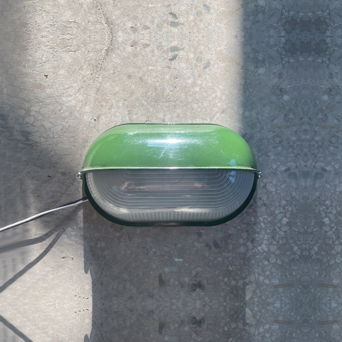 Outdoor Wall Light Bulkhead with Ribbed Glass Eyelid Hood Weather-Resistant - Image 56