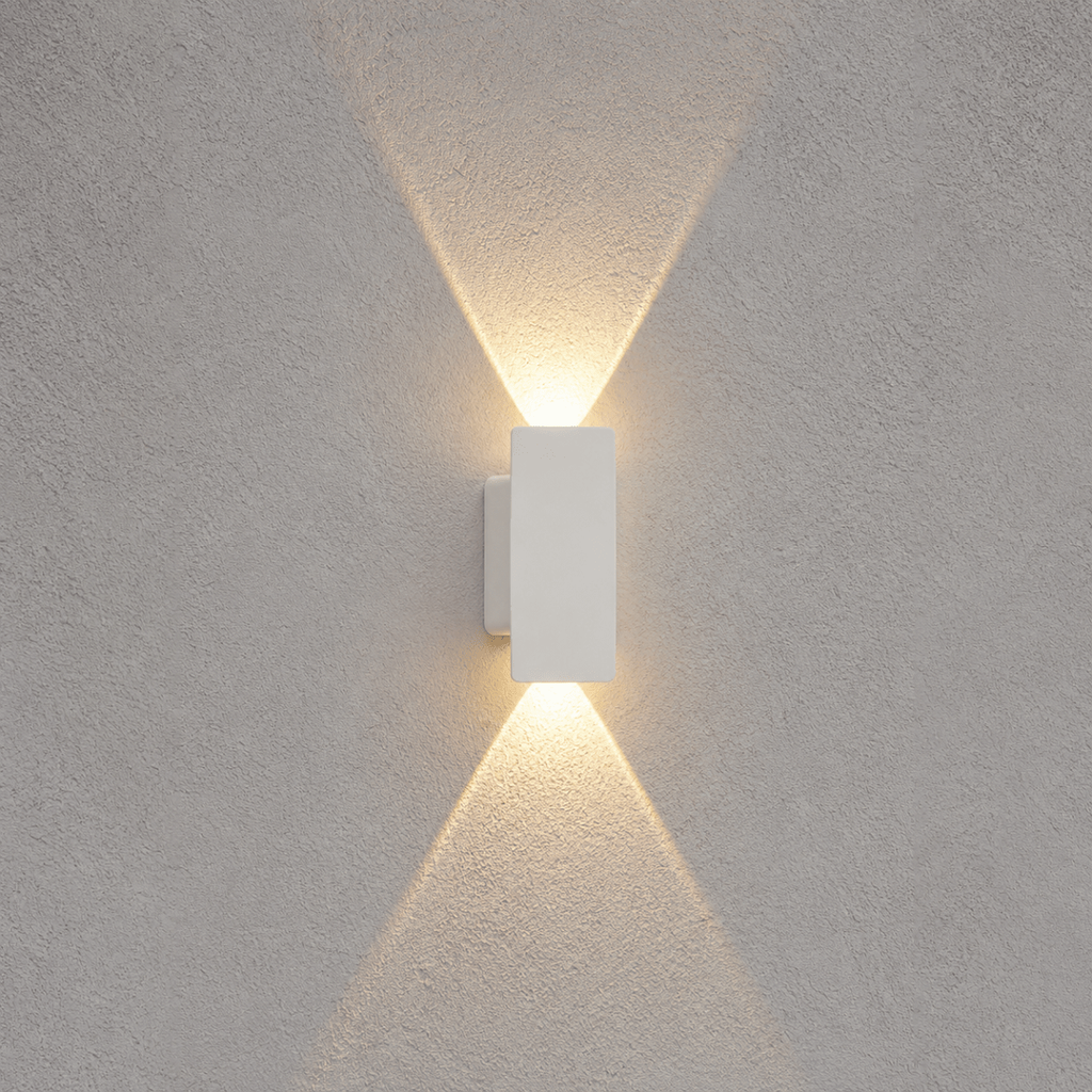 Outdoor Wall Sconce and Light with LED Up Down Lighting and Modern Rectangular Design - Image 6