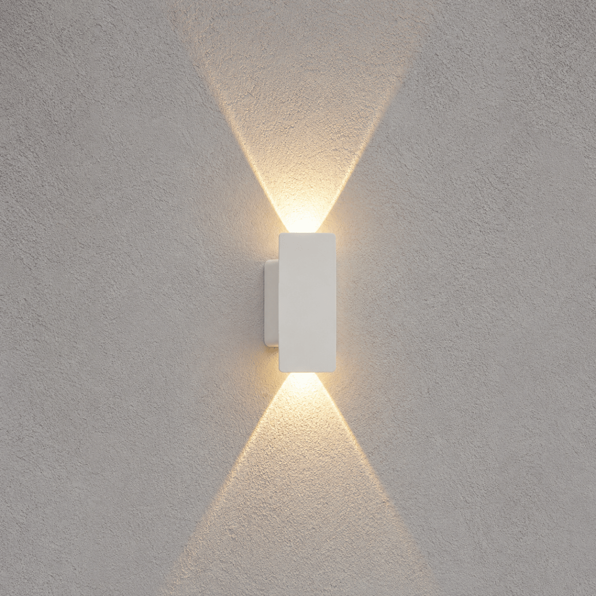 Outdoor Wall Sconce and Light with LED Up Down Lighting and Modern Rectangular Design - Image 6