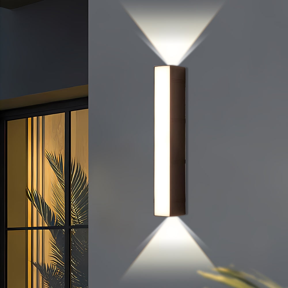 Outdoor Wall Sconce LED Light with Up Down Lighting and Modern Minimalist Design - Image 7
