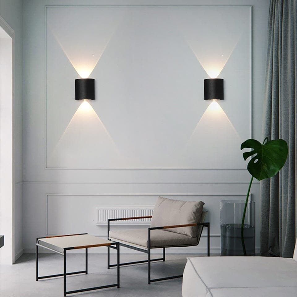 Outdoor Wall Sconce Light LED Up Down Modern Slim Weatherproof Lamp - Image 4