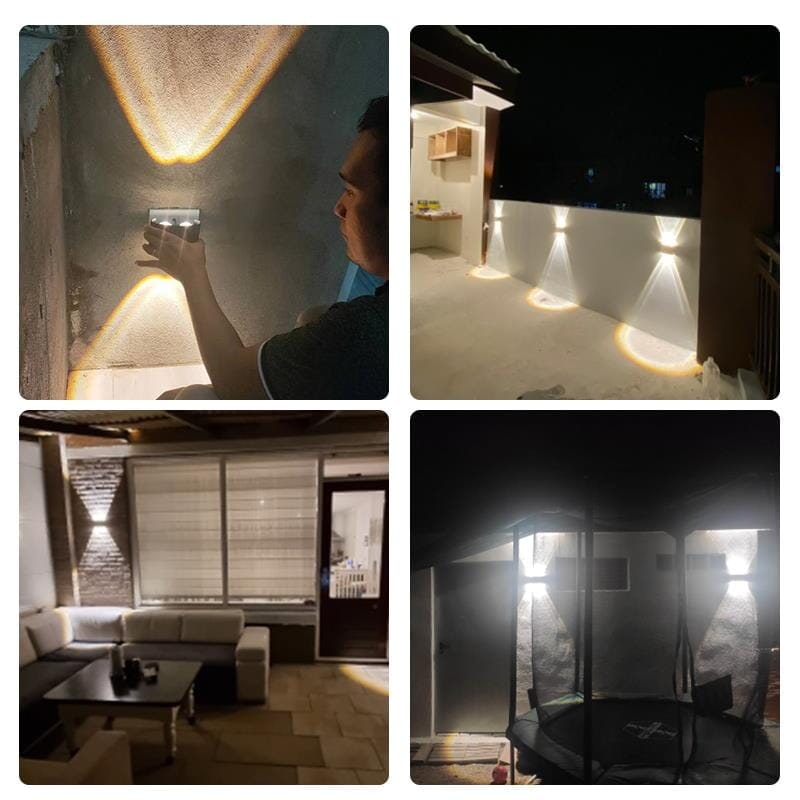 Outdoor Wall Sconce Light LED Up Down Modern Slim Weatherproof Lamp - Image 5