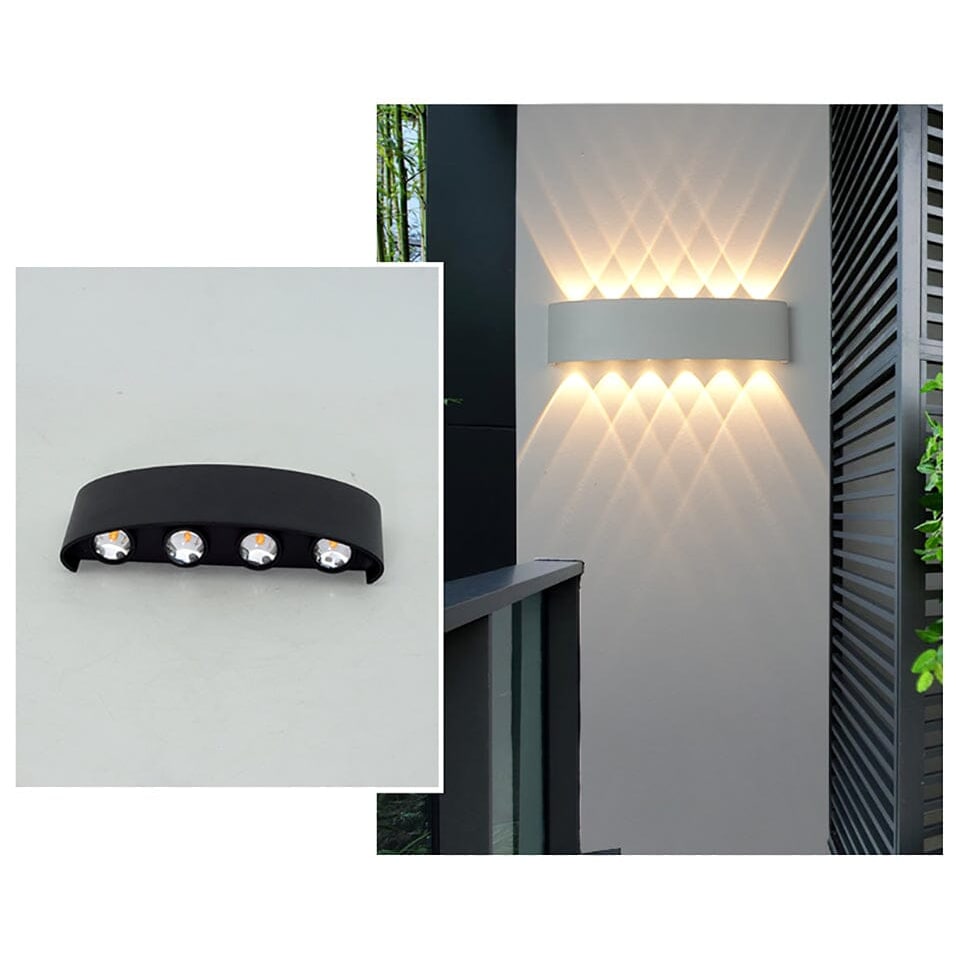 Outdoor Wall Sconce Light LED Up Down Modern Slim Weatherproof Lamp - Image 6