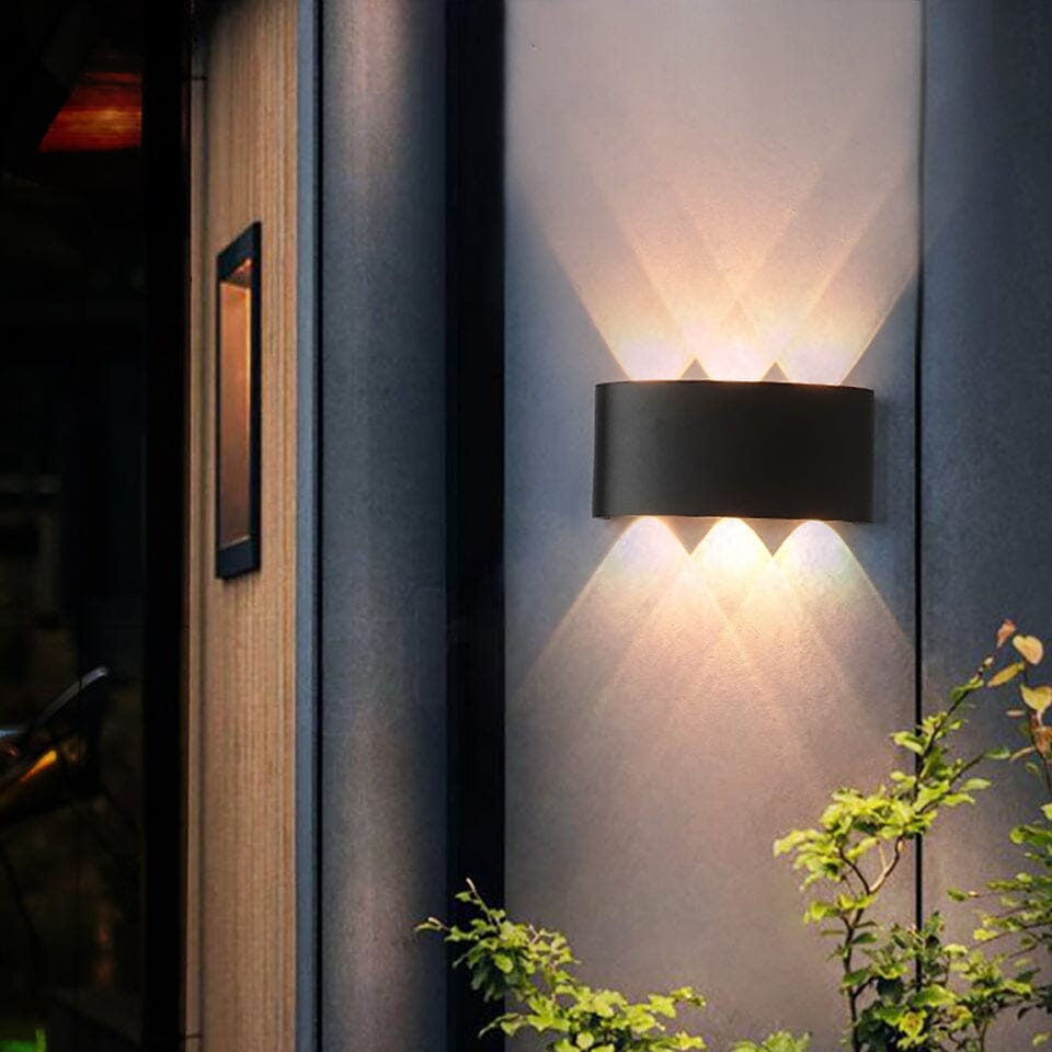 Outdoor Wall Sconce Light LED Up Down Modern Slim Weatherproof Lamp - Image 7