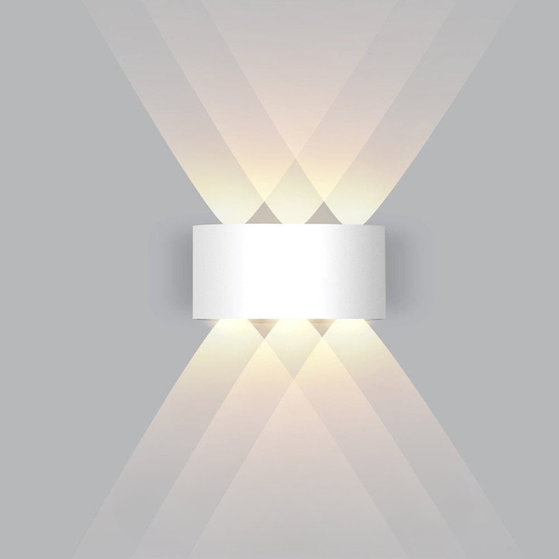 Outdoor Wall Sconce Light Waterproof Lighting LED Curved Aluminum Fixture - Image 10
