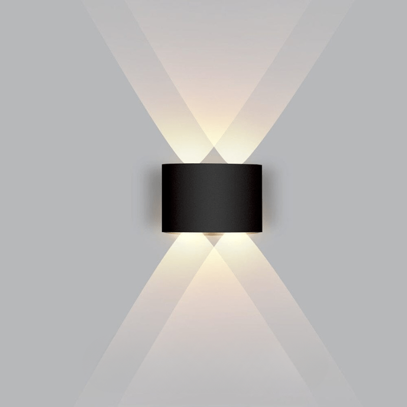Outdoor Wall Sconce Light Waterproof Lighting LED Curved Aluminum Fixture - Image 14