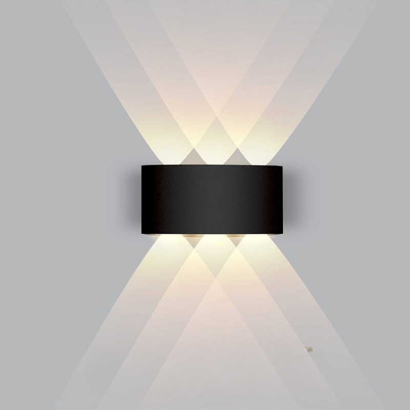 Outdoor Wall Sconce Light Waterproof Lighting LED Curved Aluminum Fixture - Image 15
