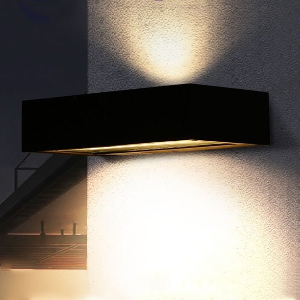 Outdoor Wall Sconce Light with Up and Down LED Lighting and Motion Sensor Exterior - Image 3