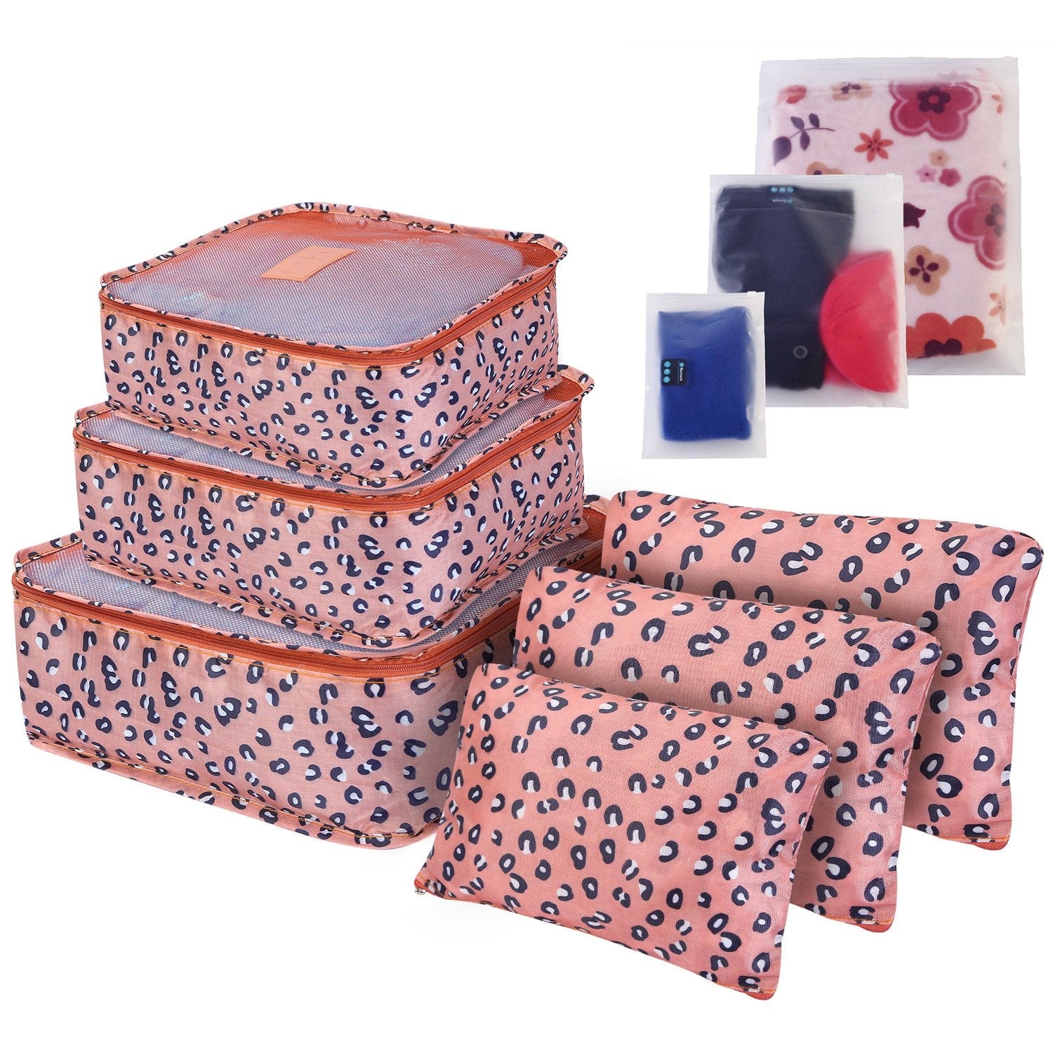 Packing Cubes and Compression Bags Travel Organizer Set with Pouches 9-Piece Luggage Traveling - Image 10