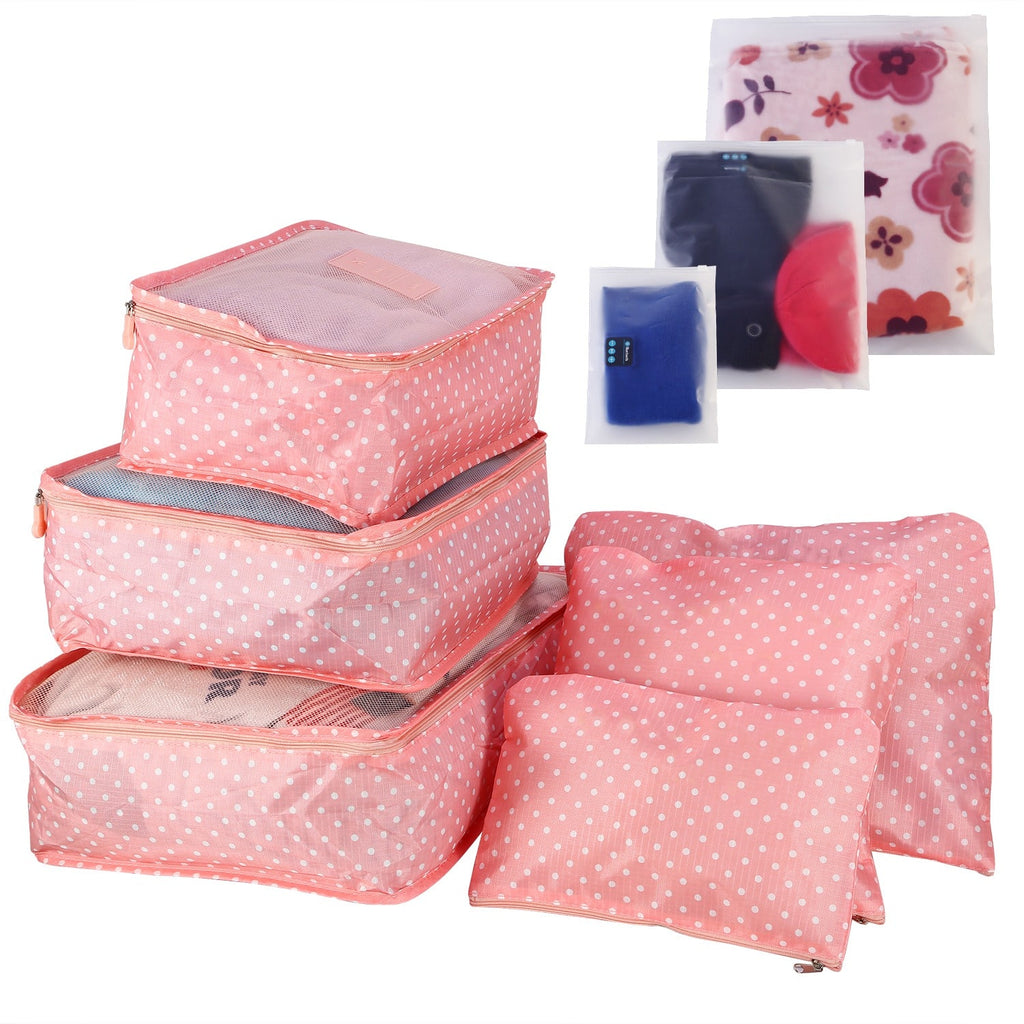 Packing Cubes and Compression Bags Travel Organizer Set with Pouches 9-Piece Luggage Traveling - Image 19