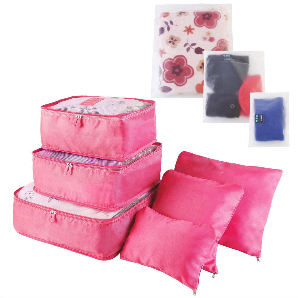 Packing Cubes and Compression Bags Travel Organizer Set with Pouches 9-Piece Luggage Traveling - Image 8