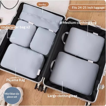 Packing Cubes and Compression for Travel with Luggage Organizer Bags 6 or 8 Piece - Image 12
