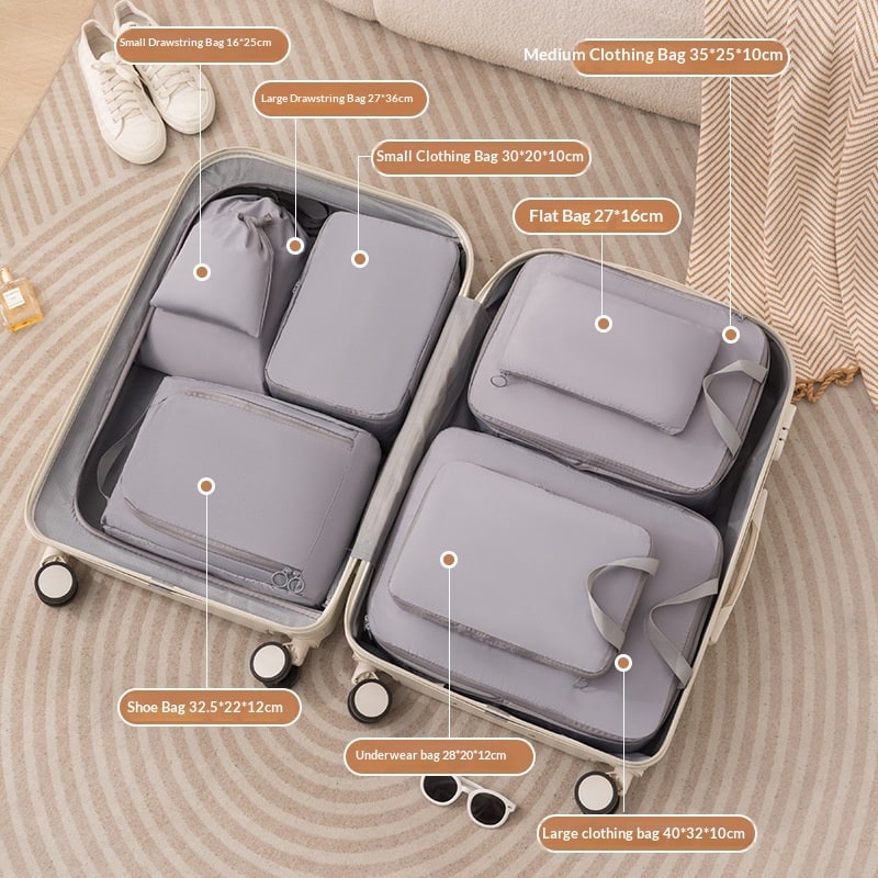Packing Cubes and Compression for Travel with Luggage Organizer Bags 6 or 8 Piece - Image 3