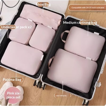 Packing Cubes and Compression for Travel with Luggage Organizer Bags 6 or 8 Piece - Image 5