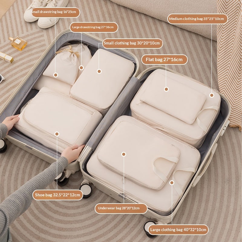 Packing Cubes and Compression for Travel with Luggage Organizer Bags 6 or 8 Piece - Image 7