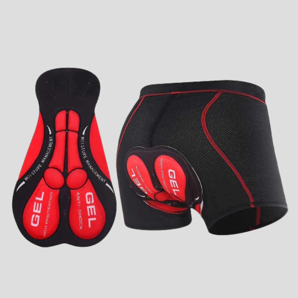 Padded Bike Shorts with Gel Cushion and Breathable Mesh for Cycling Riding - Image 2