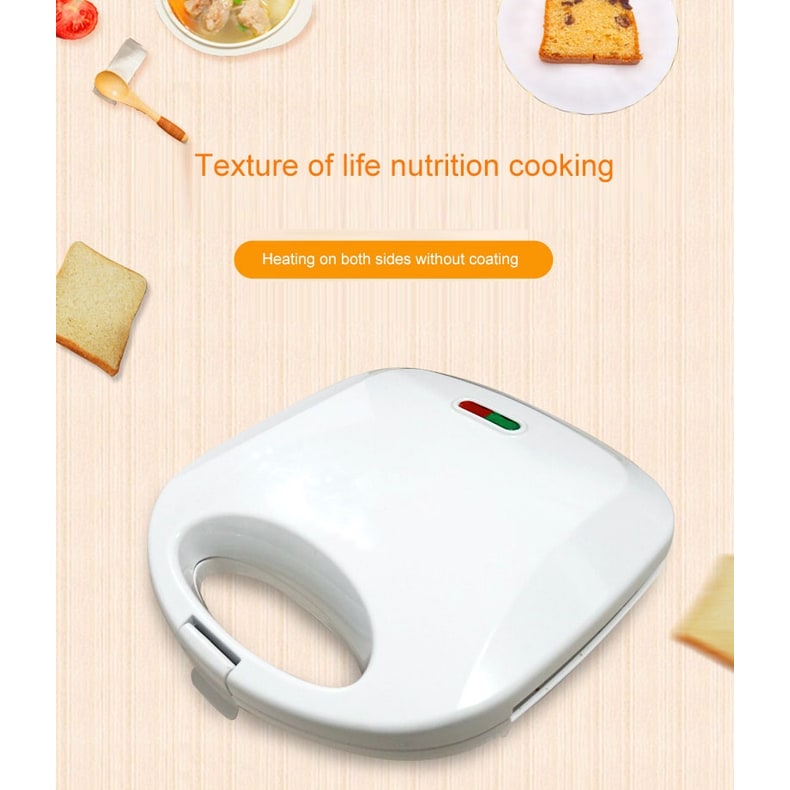 Panini Sandwich Press Grill and Maker with Non-Stick Triangle Plates Electric Breakfast Toaster - Image 4