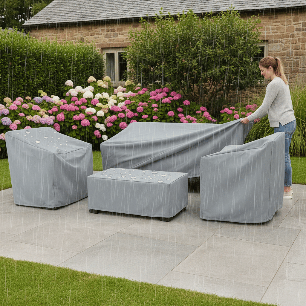 Patio Couch Covers and Outdoor Furniture Waterproof with Stitched Seams Heavy Duty - Image 4