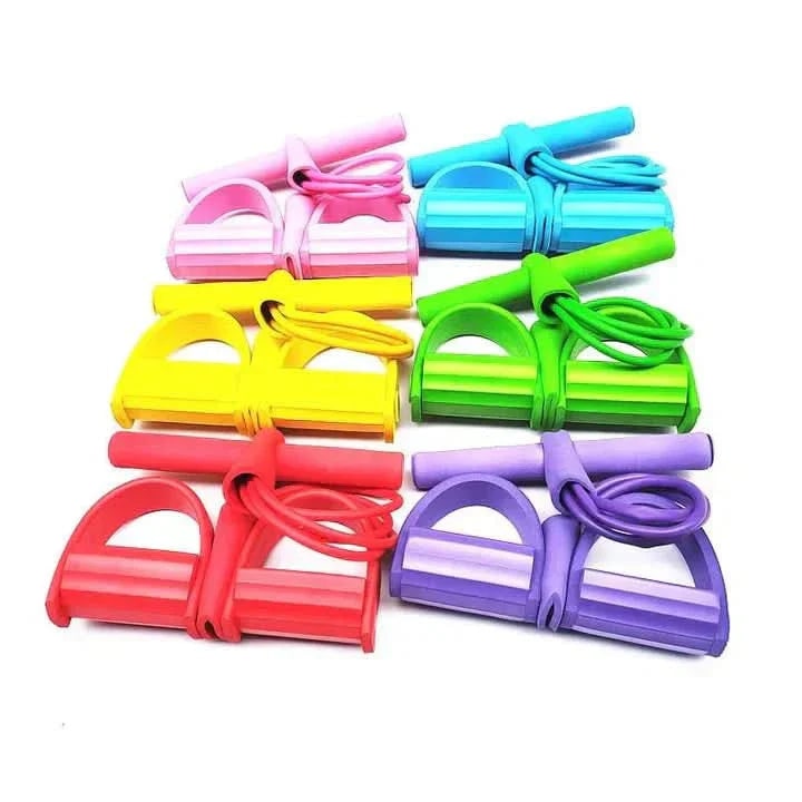 Pedal Resistance Band Portable Non Slip Foam Handle Elastic Tension Non-slip - Image 4