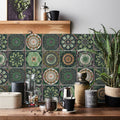 Peel and Stick Tile Backsplash Wall Art Decor Stickers with Mandala Patterns Pack of 24 - Image 3