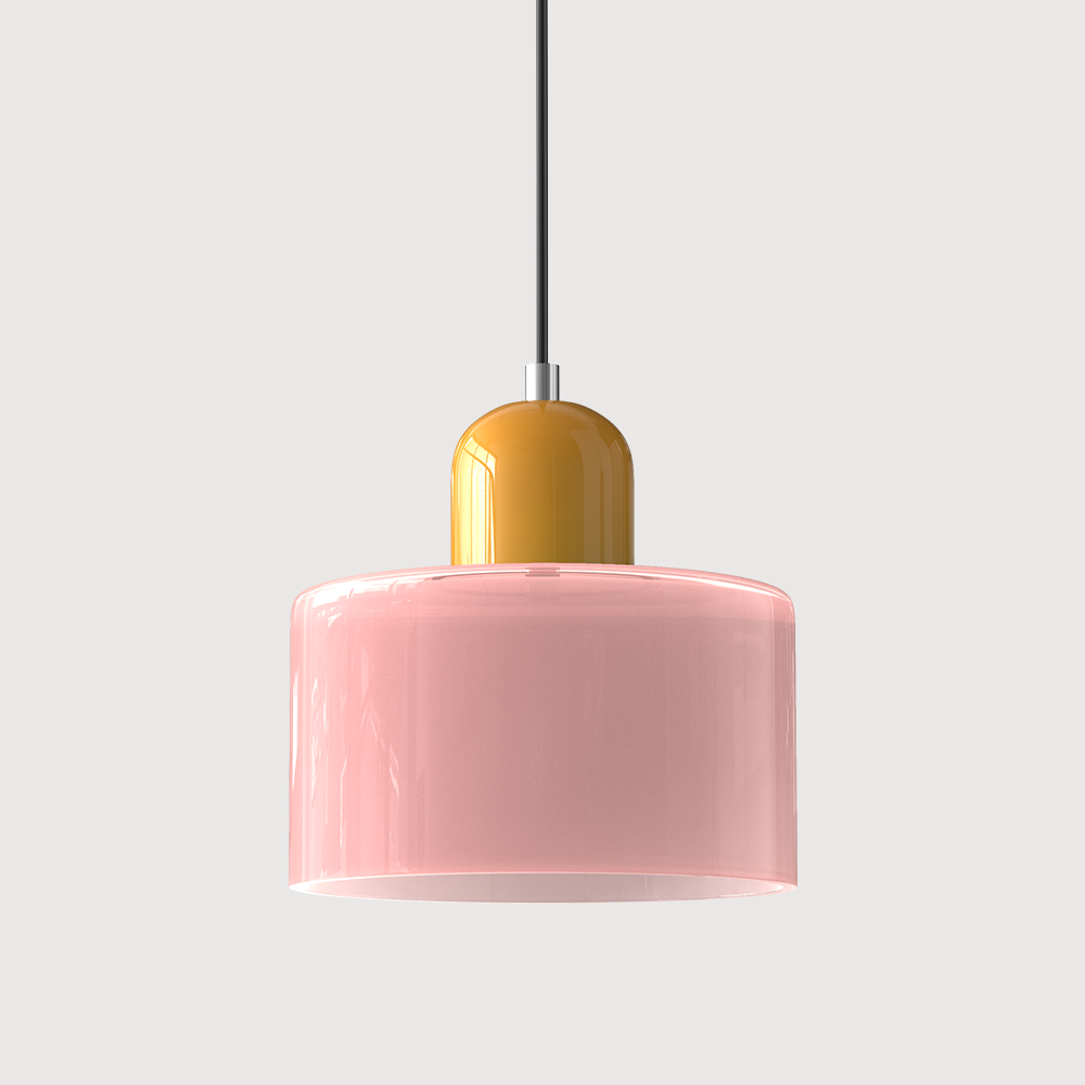 Pendant Light Fixture Modern Lamp Warm White Glass Two Layer Frosted - Image 10