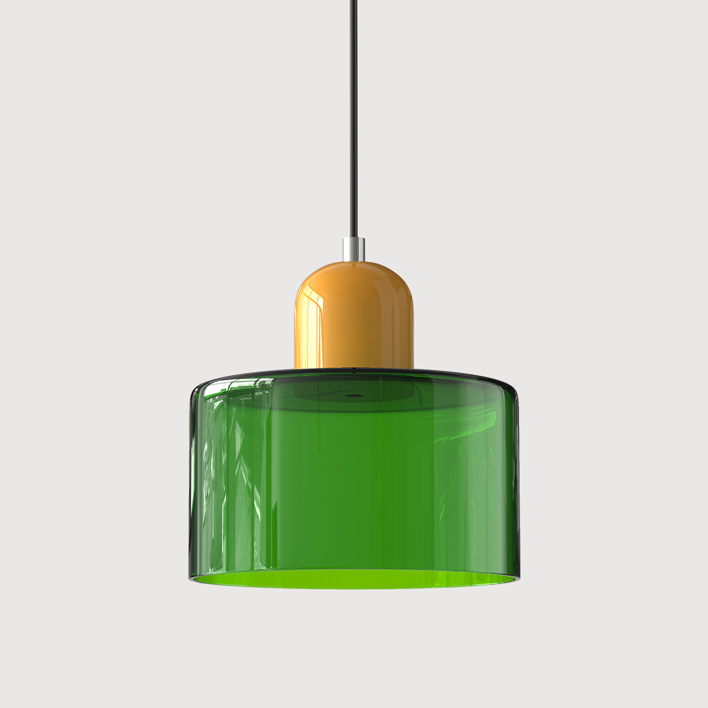 Pendant Light Fixture Modern Lamp Warm White Glass Two Layer Frosted - Image 14