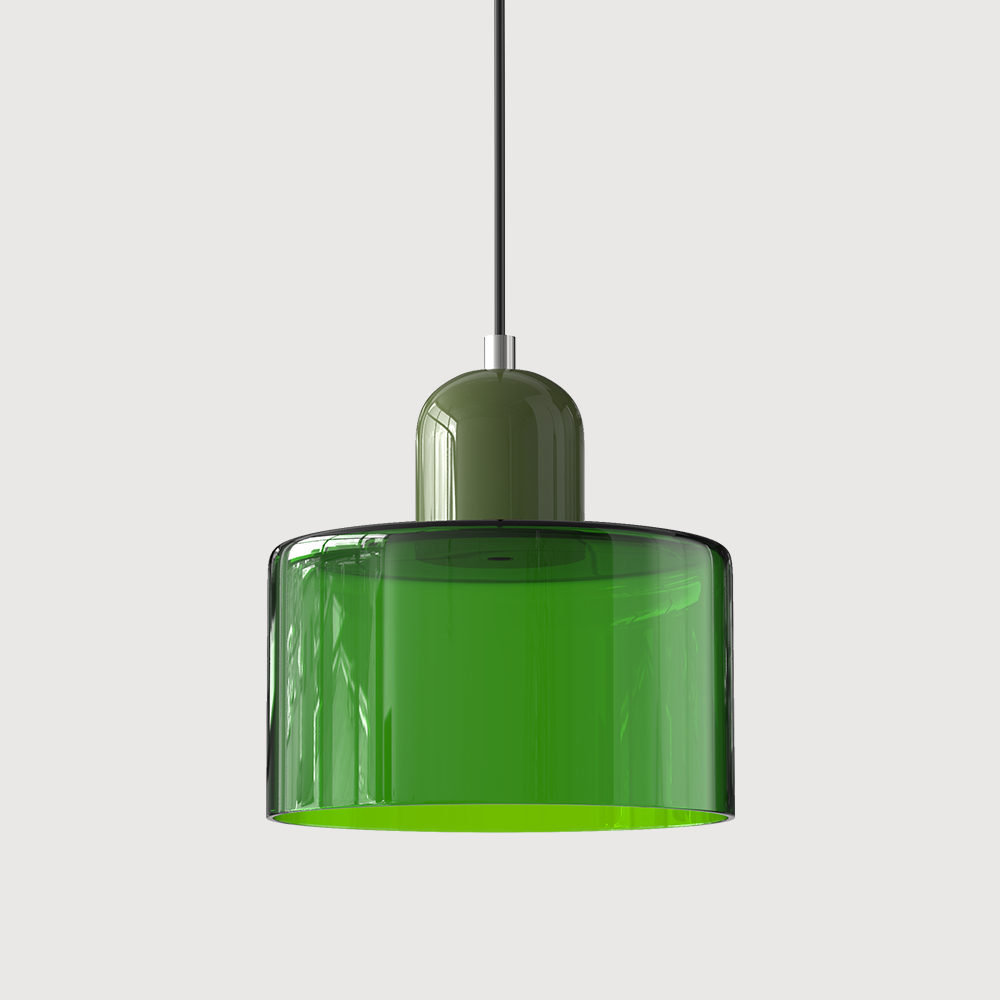 Pendant Light Fixture Modern Lamp Warm White Glass Two Layer Frosted - Image 15