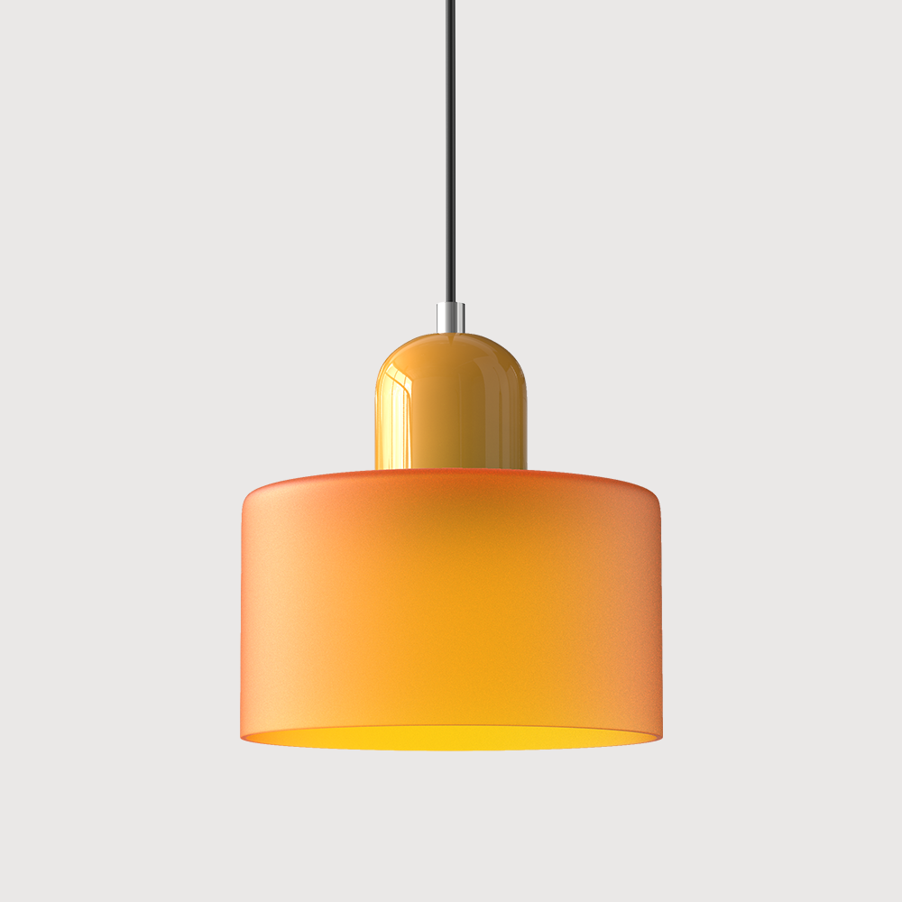 Pendant Light Fixture Modern Lamp Warm White Glass Two Layer Frosted - Image 19