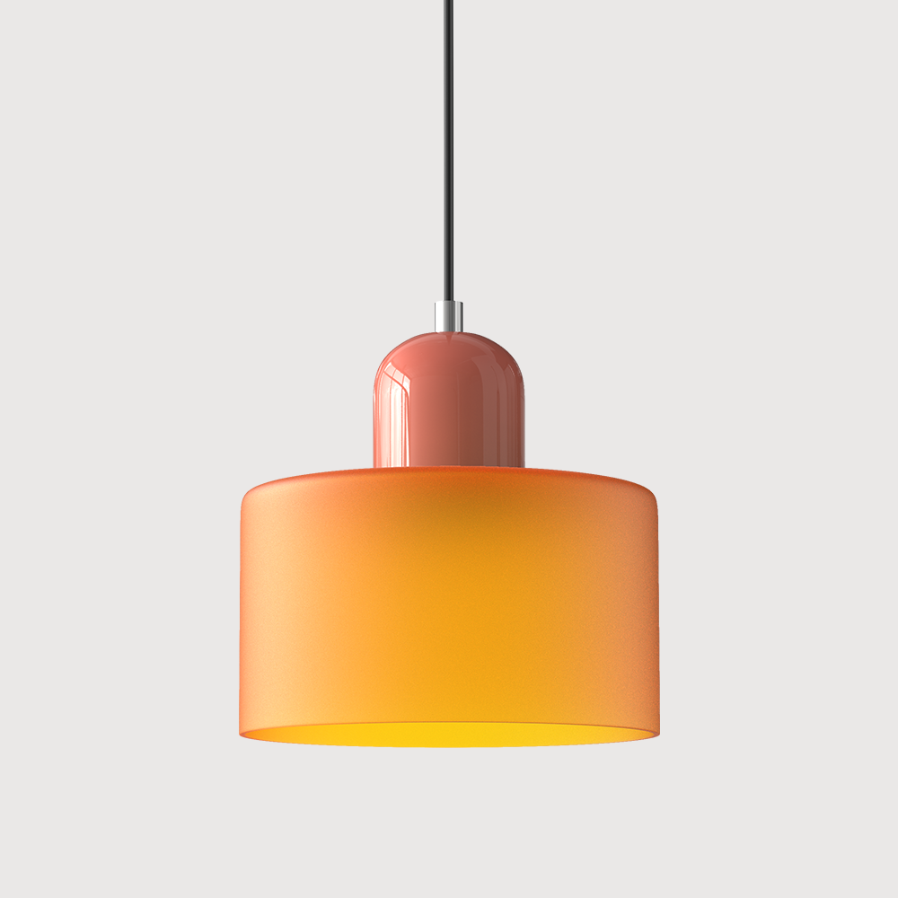 Pendant Light Fixture Modern Lamp Warm White Glass Two Layer Frosted - Image 22