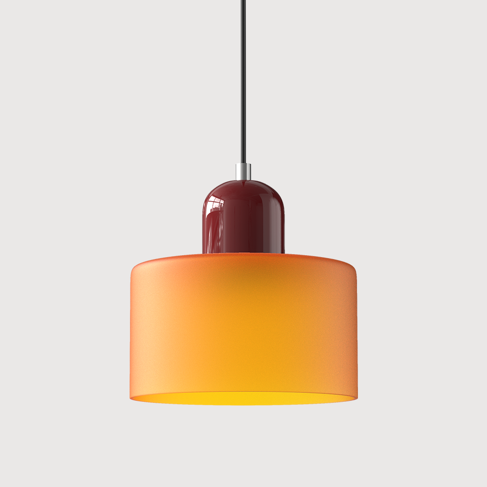 Pendant Light Fixture Modern Lamp Warm White Glass Two Layer Frosted - Image 23