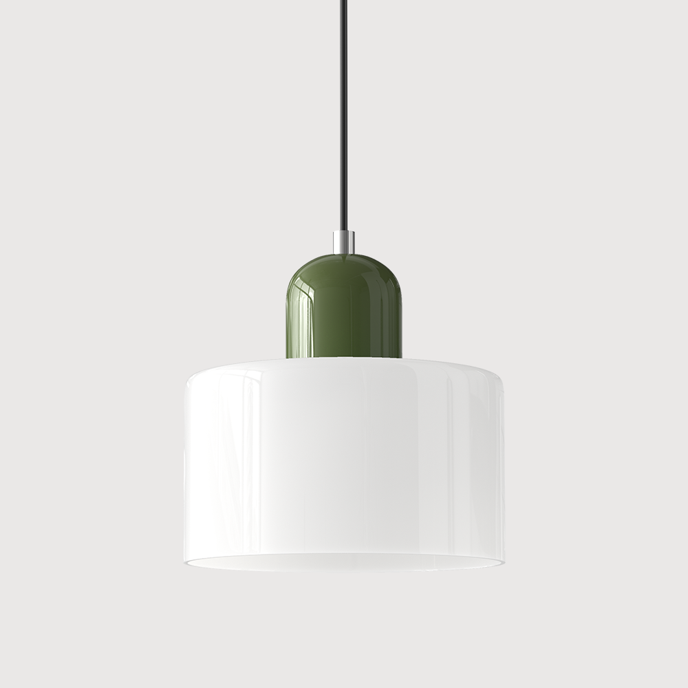 Pendant Light Fixture Modern Lamp Warm White Glass Two Layer Frosted - Image 26
