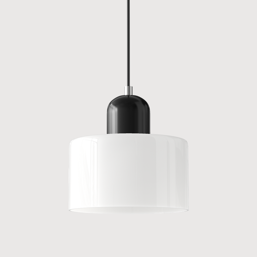 Pendant Light Fixture Modern Lamp Warm White Glass Two Layer Frosted - Image 27