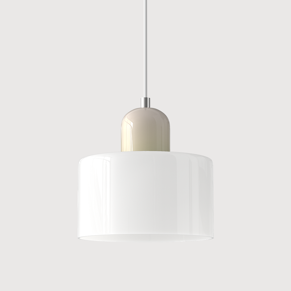 Pendant Light Fixture Modern Lamp Warm White Glass Two Layer Frosted - Image 29