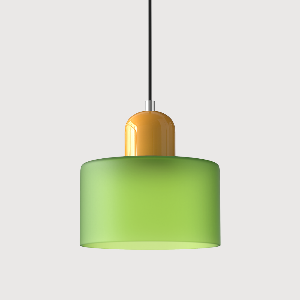 Pendant Light Fixture Modern Lamp Warm White Glass Two Layer Frosted - Image 30