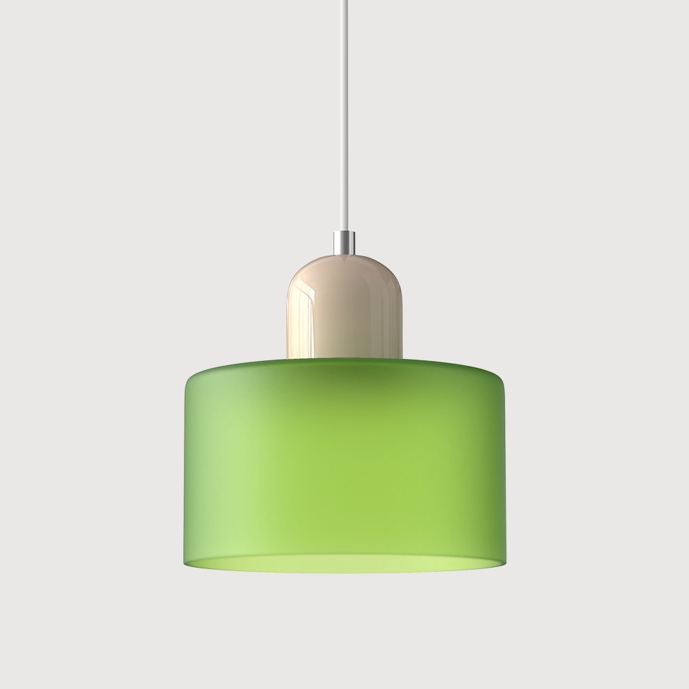 Pendant Light Fixture Modern Lamp Warm White Glass Two Layer Frosted - Image 35