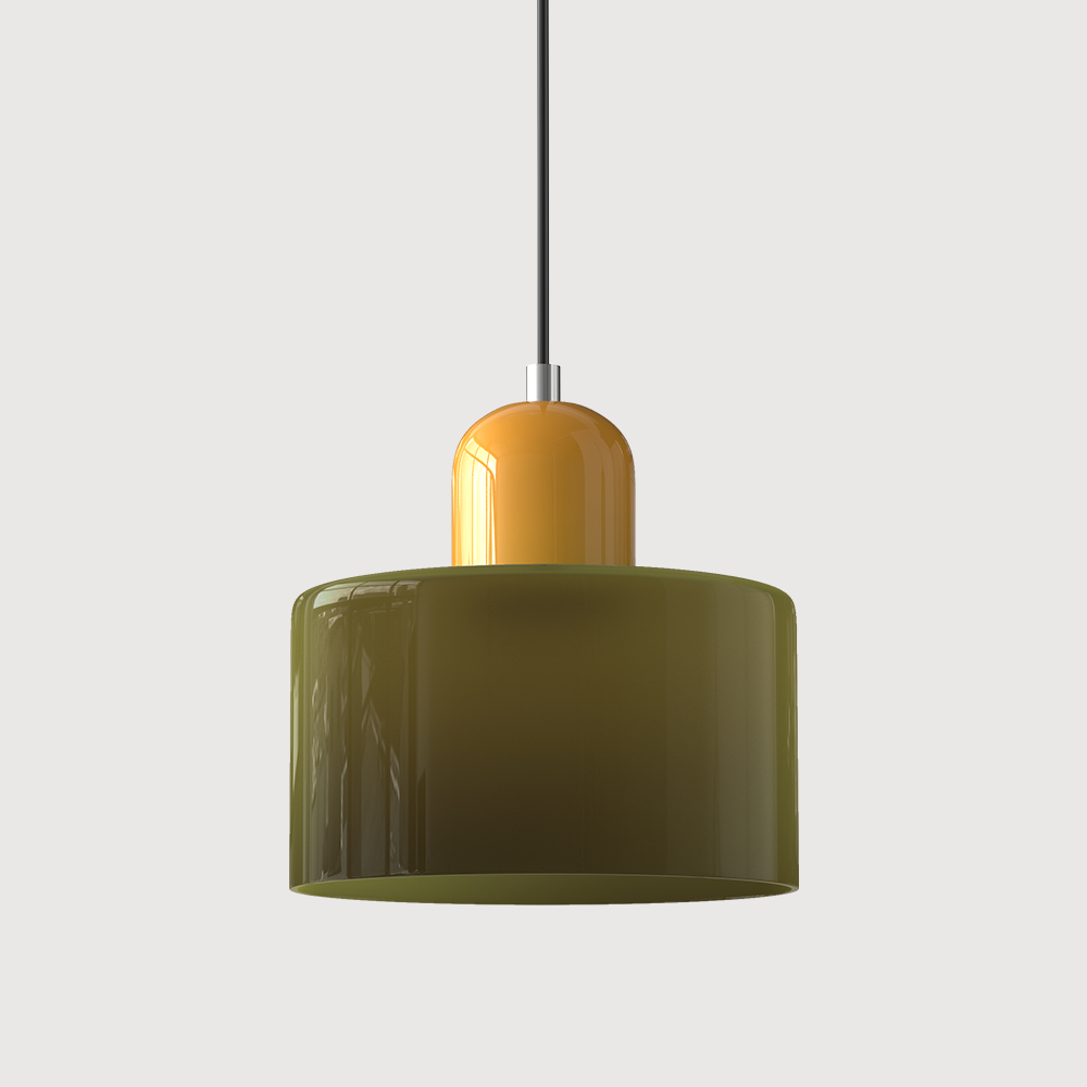 Pendant Light Fixture Modern Lamp Warm White Glass Two Layer Frosted - Image 37