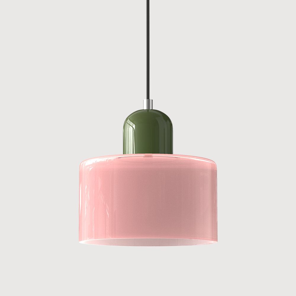 Pendant Light Fixture Modern Lamp Warm White Glass Two Layer Frosted - Image 7