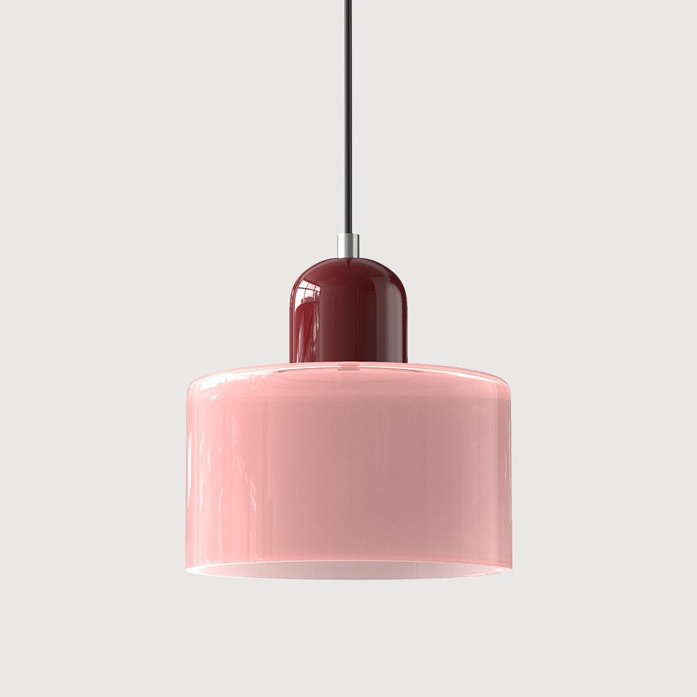 Pendant Light Fixture Modern Lamp Warm White Glass Two Layer Frosted - Image 8