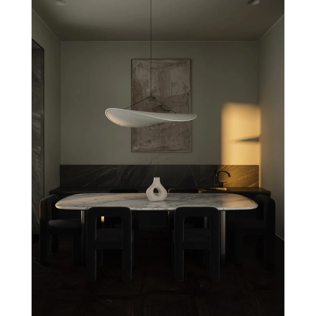 Pendant Light Fixture with Organic Wavy Shade for Kitchen Island and Hanging Spaces - Image 11