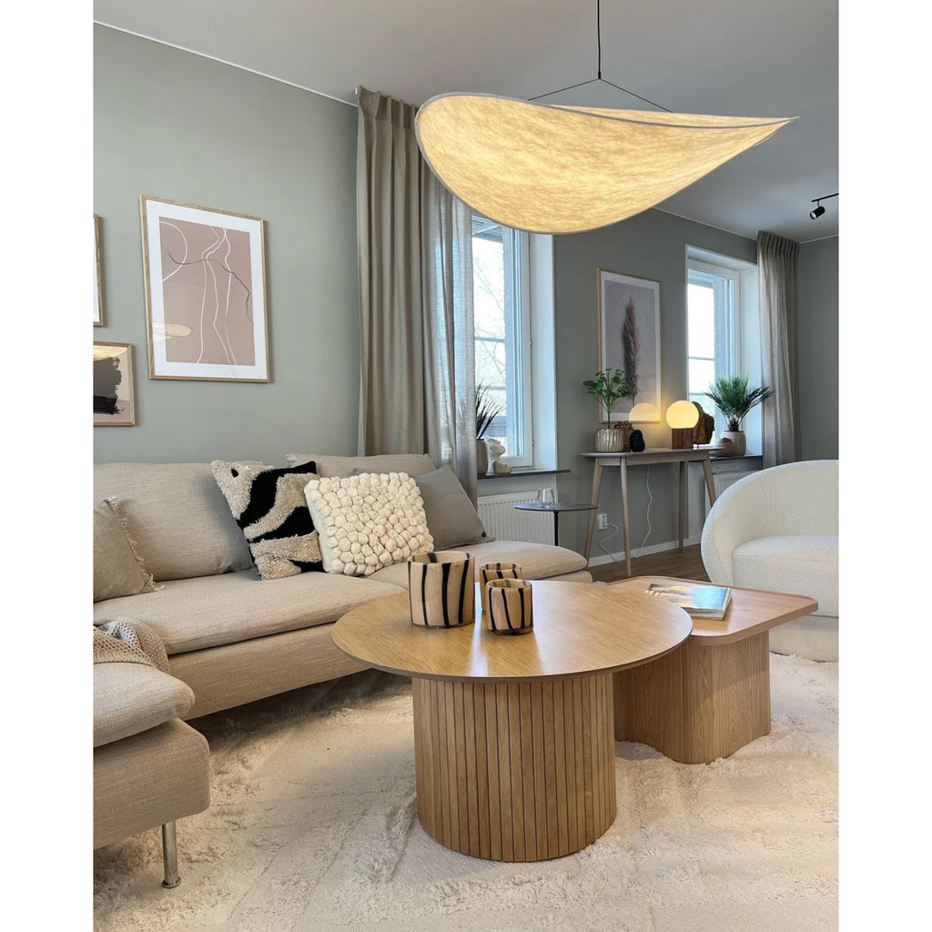Pendant Light Fixture with Organic Wavy Shade for Kitchen Island and Hanging Spaces - Image 14