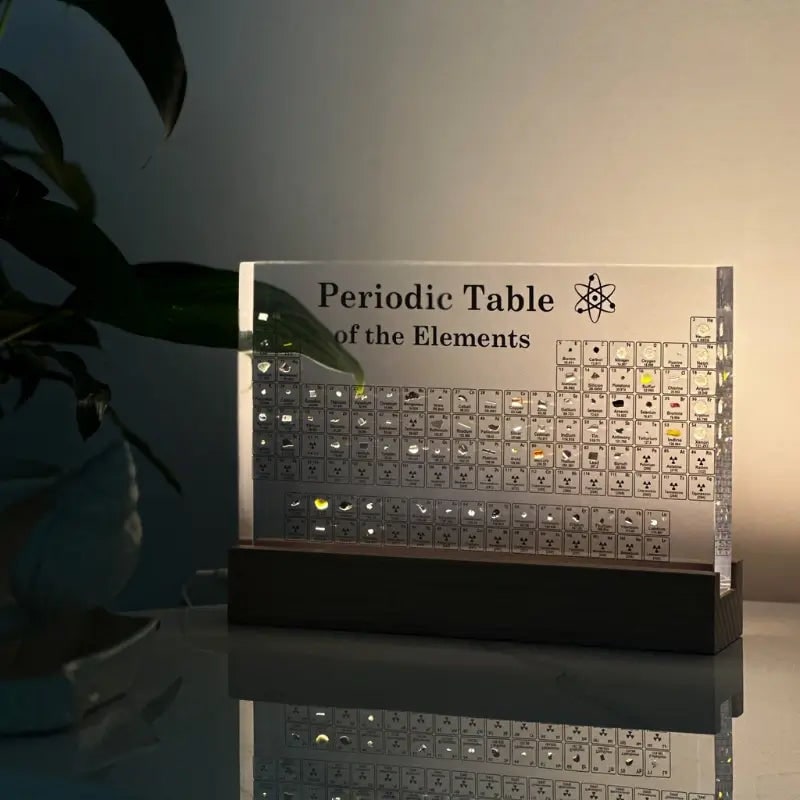 Periodic Table with Real Elements Acrylic LED Display Educational Gift - Image 13