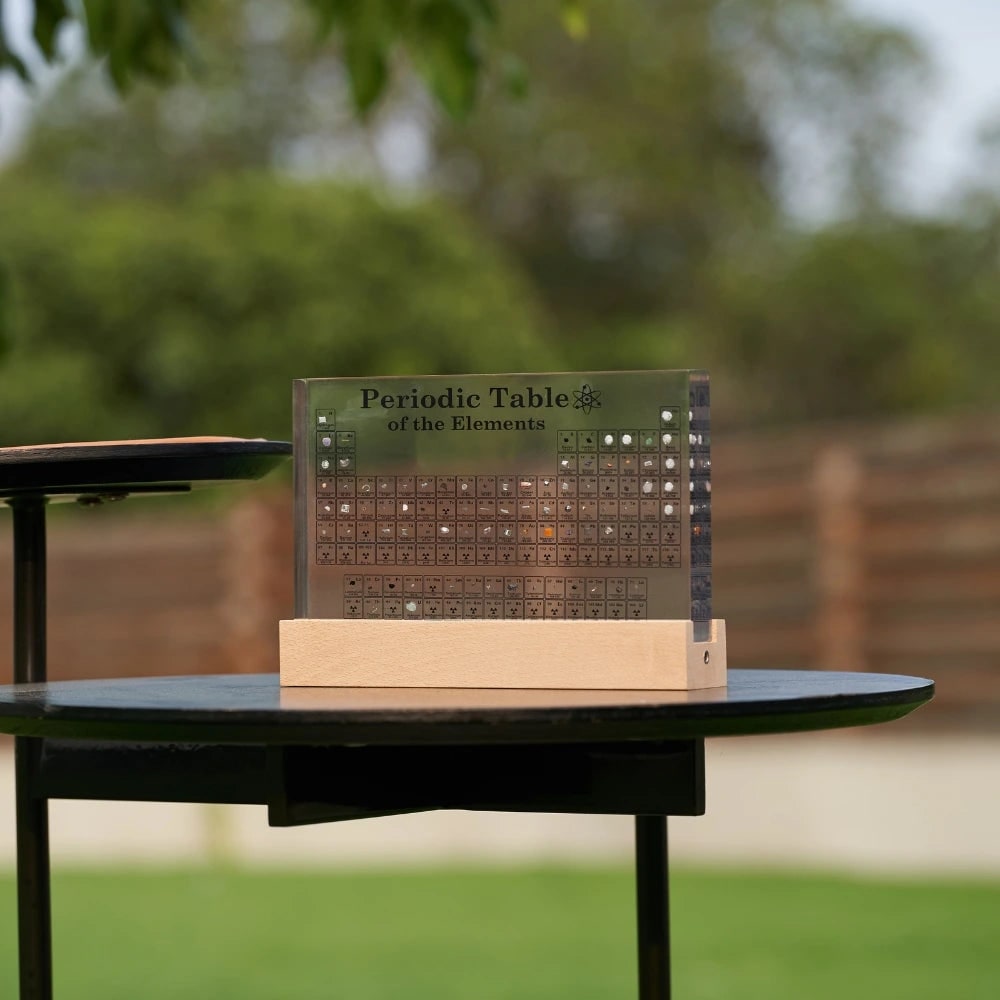 Periodic Table with Real Elements Acrylic LED Display Educational Gift - Image 15