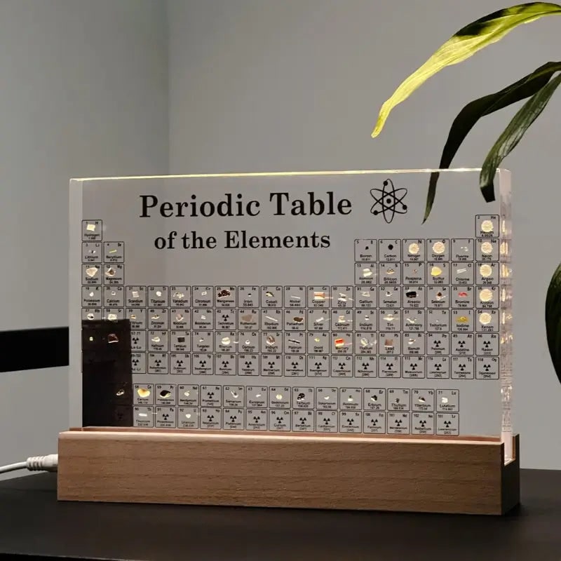 Periodic Table with Real Elements Acrylic LED Display Educational Gift - Image 18