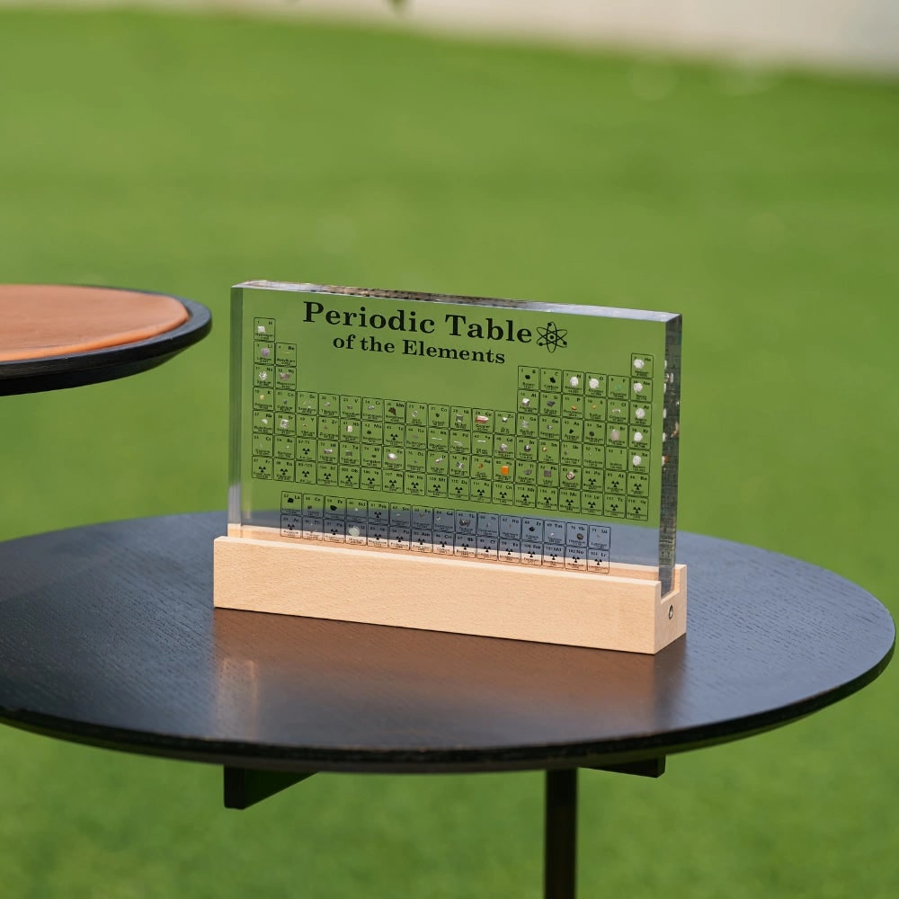 Periodic Table with Real Elements Acrylic LED Display Educational Gift - Image 7