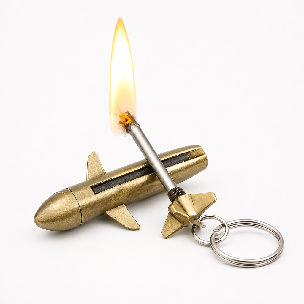Permanent Match Lighter Fire Starter with Waterproof Metal Construction and Keychain Clip - Image 10
