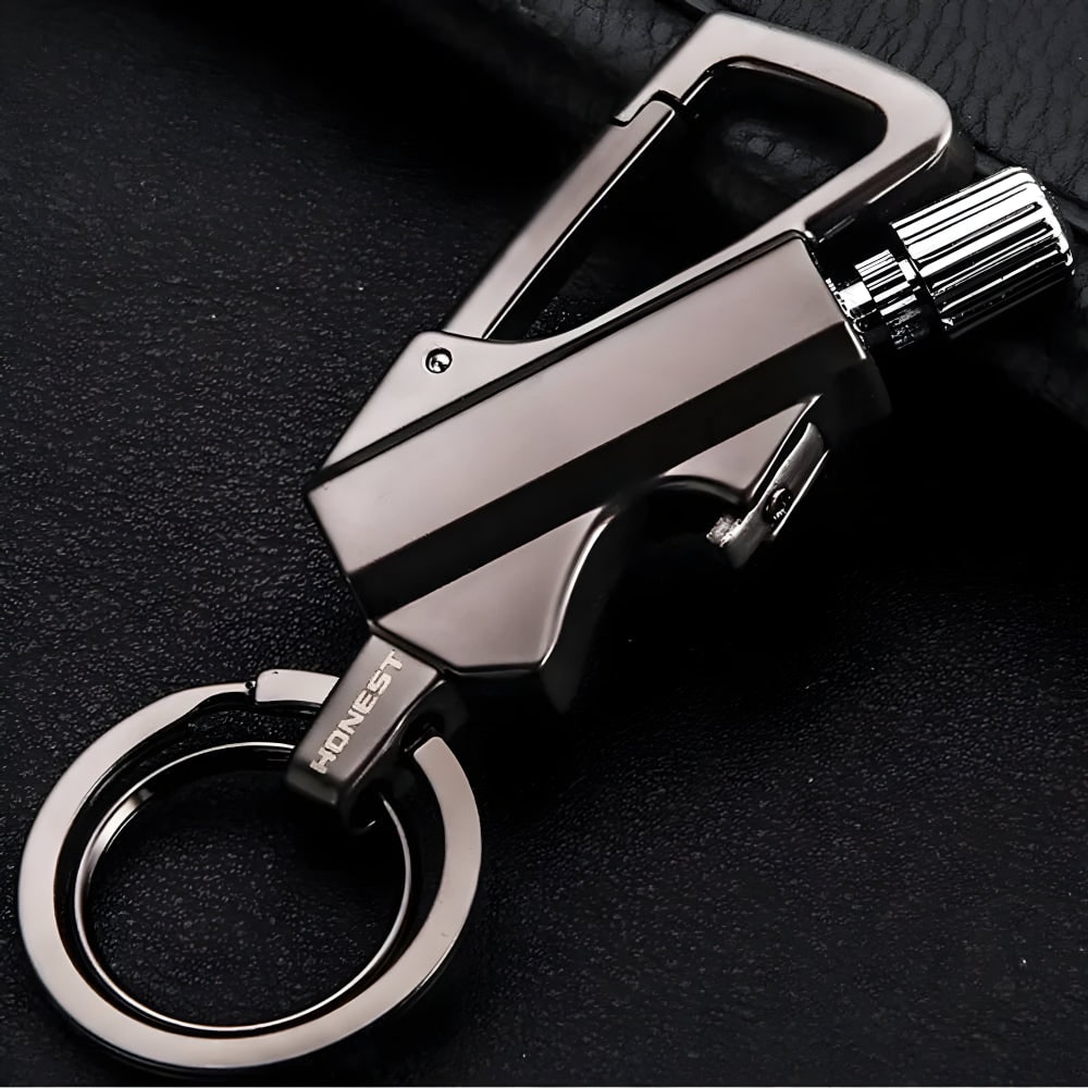 Permanent Match Lighter Fire Starter with Waterproof Metal Construction and Keychain Clip - Image 2
