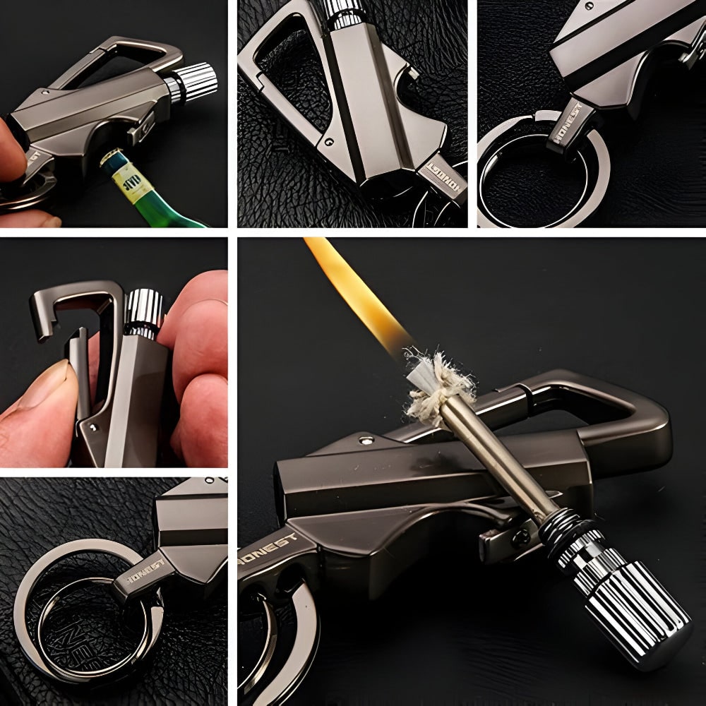 Permanent Match Lighter Fire Starter with Waterproof Metal Construction and Keychain Clip - Image 8