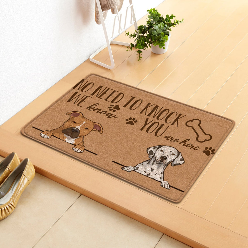 Personalized Custom Doormat for Front Door with Pet Illustrations Washable Indoor Entryway Mat - Image 2