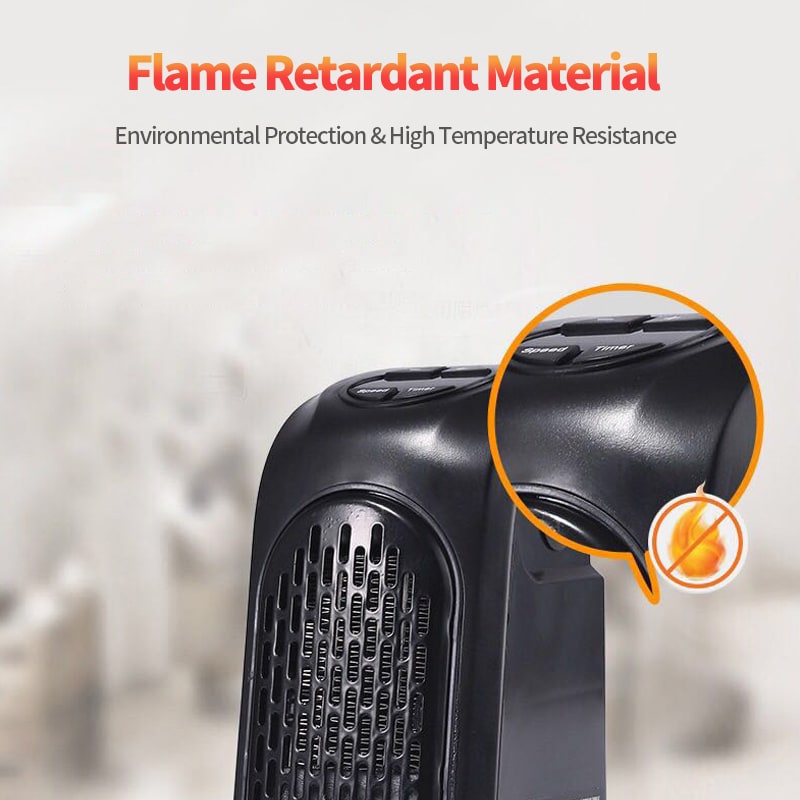 Plug in Heater Portable Electric Energy Efficient Digital Display and Ceramic Heating Elements - Image 2