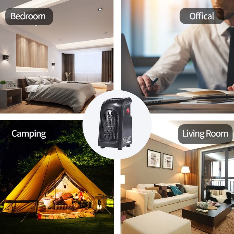 Plug in Heater Portable Electric Energy Efficient Digital Display and Ceramic Heating Elements - Image 9